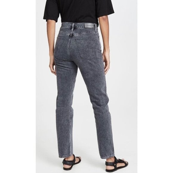 Goldsign Denim The Benefit High Rise Relaxed Straight Jeans Button Fly Size 24 - Picture 14 of 15